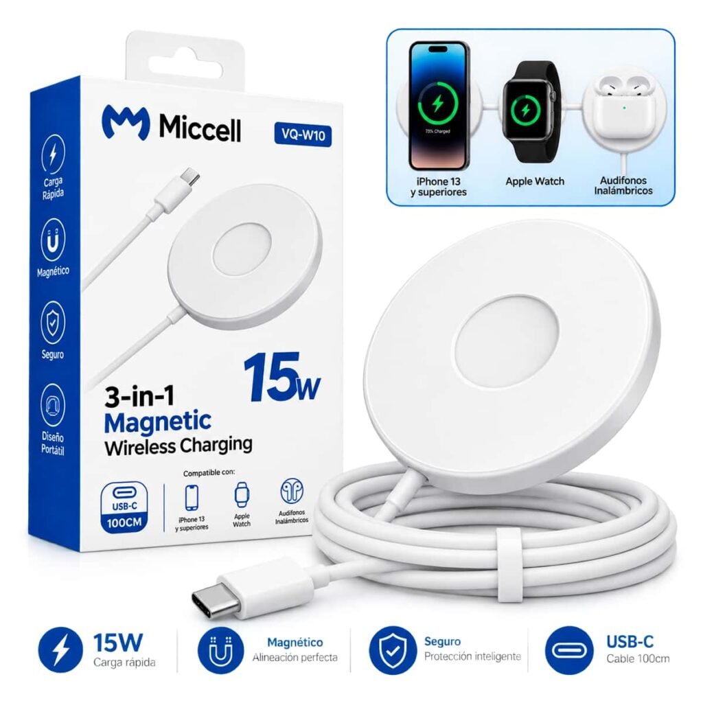 Cargador Inalámbrico Miccell VQ-W10